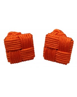 Gemelos Cuadrado Elástico Naranja