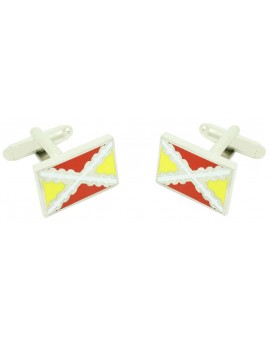 Spanish Tercio Flag Cufflinks 