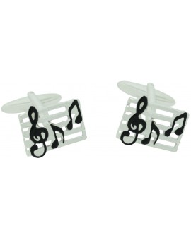Gemelos para camisa partitura musical 