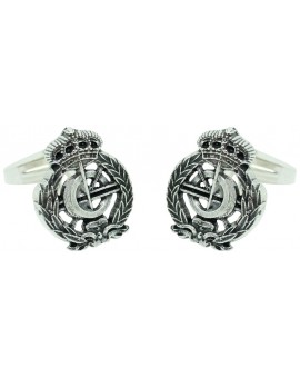 Sterling Silver Computer Engineering Emblem Cufflinks