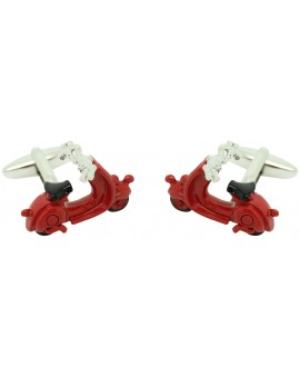 3D Red Vespa Cufflinks 