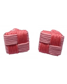 Gemelos Cuadrado Elástico Rosa y Rosa Claro