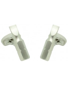 Flathead Screwdriver Bit Cufflinks 