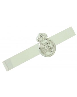 Pasador de corbata real madrid plateado