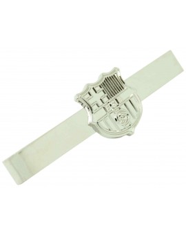 Silver Plated Barcelona FC Tie Bar