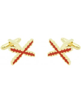 Cross of Burgundy Cufflinks 