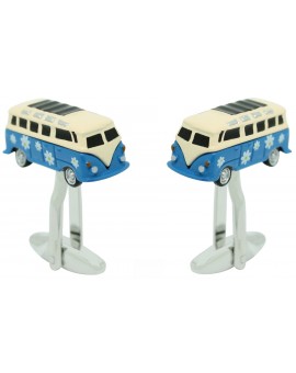 Blue Hippie Van Cufflinks 