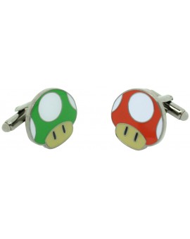 Super Mushroom and 1-UP Mushroom Cufflinks 