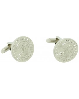 Silver Plated Indian Motorcycle Cufflinks
