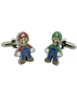 Gemelos para camisa Mario y Luigi