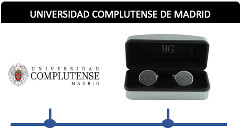 Gemelos para camisa Universidad complutense de Madrid