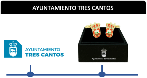 Gemelos de camisa Ayuntamiento de Tres Cantos